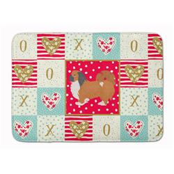19 x 27 in. Pekingese Love Machine Washable Memory Foam Mat