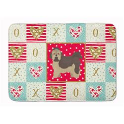 19 x 27 in. Russian Lapdog Love Machine Washable Memory Foam Mat