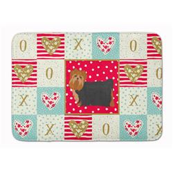 19 x 27 in. Yorkshire Terrier No.2 Love Machine Washable Memory Foam Mat