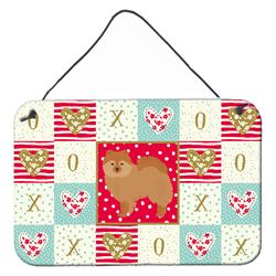 CK5838DS812 8 x 12 in. German Spitz No.2 Love Wall or Door Hanging Prints
