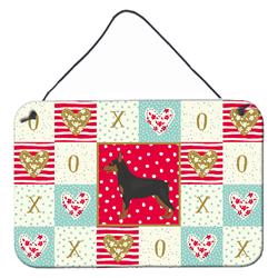 CK5867DS812 8 x 12 in. Miniature Pinscher Love Wall or Door Hanging Prints