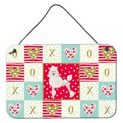 8 x 12 in. Poodle Love Wall or Door Hanging Prints