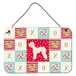 CK5910DS812 8 x 12 in. Bedlington Terrier Love Wall or Door Hanging Prints