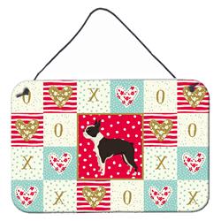 8 x 12 in. Boston Terrier Love Wall or Door Hanging Prints
