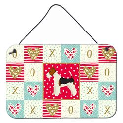 8 x 12 in. Fox Terrier Love Wall or Door Hanging Prints