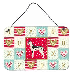 CK5932DS812 8 x 12 in. Great Dane Love Wall or Door Hanging Prints
