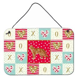 CK5551DS812 8 x 12 in. American Wirehair No.2 Cat Love Wall or Door Hanging Prints
