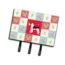 6 x 2 x 9 in. Fox Terrier Love Leash or Key Holder