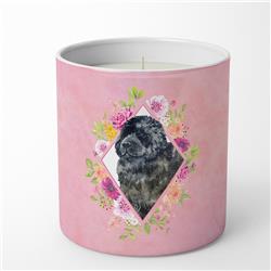 10 oz Newfoundland Pink Flowers Decorative Soy Candle