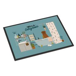 CK7495JMAT 24 x 36 in. Dogue De Bourdeaux in Bathtub Indoor or Outdoor Mat