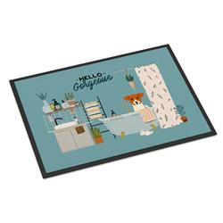 CK7530JMAT 24 x 36 in. Jack Russell Terrier in Bathtub Indoor or Outdoor Mat