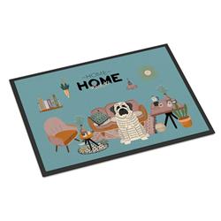 CK7861MAT 18 x 27 in. White Mastiff Brindle Sweet Home Indoor or Outdoor Mat