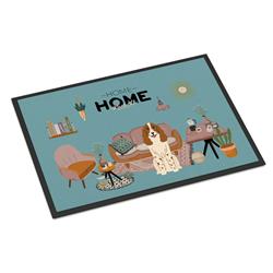 CK7876MAT 18 x 27 in. Russian Spaniel Sweet Home Indoor or Outdoor Mat