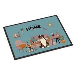 CK7881MAT 18 x 27 in. Bernese Mountain Dog Sweet Home Indoor or Outdoor Mat