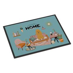 CK7914MAT 18 x 27 in. Tan Poodle Sweet Home Indoor or Outdoor Mat
