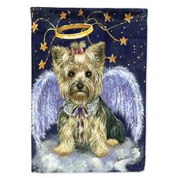 28 x 0.01 x 40 in. Yorkie Christmas Family Tree Canvas House Flag