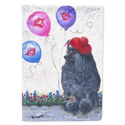 28 x 0.01 x 40 in. Poodle Totally Chic Canvas House Flag