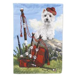28 x 0.01 x 40 in. Westie Piper Canvas House Flag