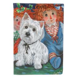 28 x 0.01 x 40 in. Westie Ragdoll Canvas House Flag