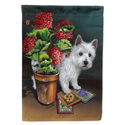 28 x 0.01 x 40 in. Westie Seedlings Canvas House Flag