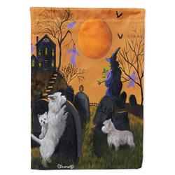 28 x 0.01 x 40 in. Westie Wicked Witch Canvas House Flag
