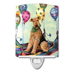 6 x 4 in. Airedale High Flyer Ceramic Night Light