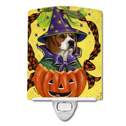 6 x 4 in. Beagle Halloweenie Ceramic Night Light