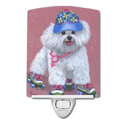 6 x 4 in. Bichon Frise Girls Do It Better Ceramic Night Light