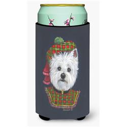 Picture of Carolines Treasures PPP3213TBC 22-24 oz Westie Lad Plaid Tall Boy Hugger