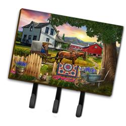 6 x 2 x 9 in. Headed Home for Dinner Farm Leash or Key Holder