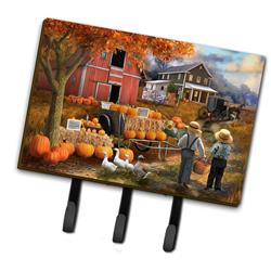 6 x 2 x 9 in. Fall Amish Pumpkin Stand Leash or Key Holder