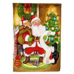 PJH3020GF 11 x 0.01 x 15 in. Santa Claus Let Me Check My List Garden Flag