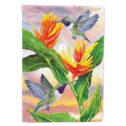 PRS4021GF 11 x 0.01 x 15 in. Black Chinned Hummingbirds Golden Heliconia Garden Flag