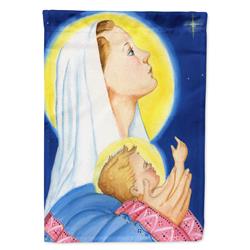 PJH3025CHF 28 x 0.01 x 40 in. Jesus & Mary Star of Wonder Christmas Canvas House Flag