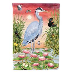 28 x 0.01 x 40 in. Great Blue Heron Canvas House Flag
