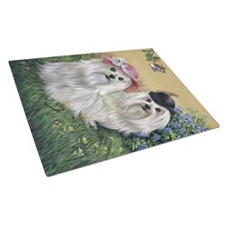 Maltese Mr & Mrs Glass Cutting Board - Large