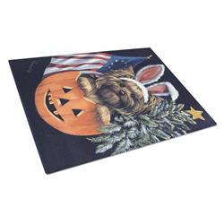 Yorkie for All Seasons Glass Cutting Board - Large