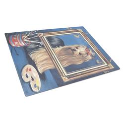 Yorkie Pretty As a Picture Glass Cutting Board - Large