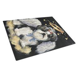 Shih Tzu Christmas Angel Glass Cutting Board - Large