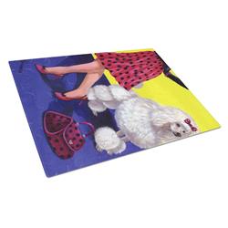 Poodle High Maintenance Glass Cutting Board - Large