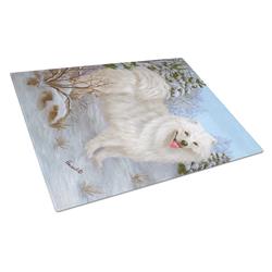 Samoyed Happiness Glass Cutting Board - Large