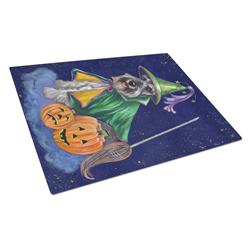 Schnauzer Halloween Good Witch Glass Cutting Board - Large