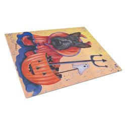 Scottie Boo Hoo Halloween Glass Cutting Board - Large