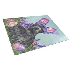 Scottie Easter Bunny Glass Cutting Board - Large