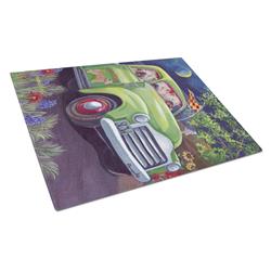 Wheaten Terrier Zoom Glass Cutting Board - Large
