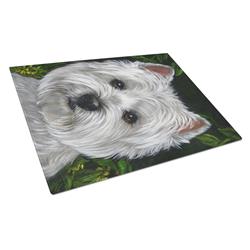 Westie Baby Face Glass Cutting Board - Large