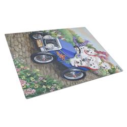 Westie Hot Rod Glass Cutting Board - Large