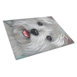 Westie Kissable Face Glass Cutting Board - Large