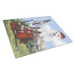 Westie Piper Glass Cutting Board - Large