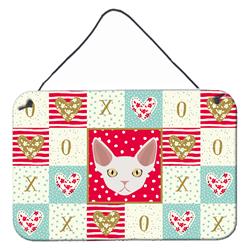 8 x 12 in. Devon Rex Cat Love Wall or Door Hanging Prints